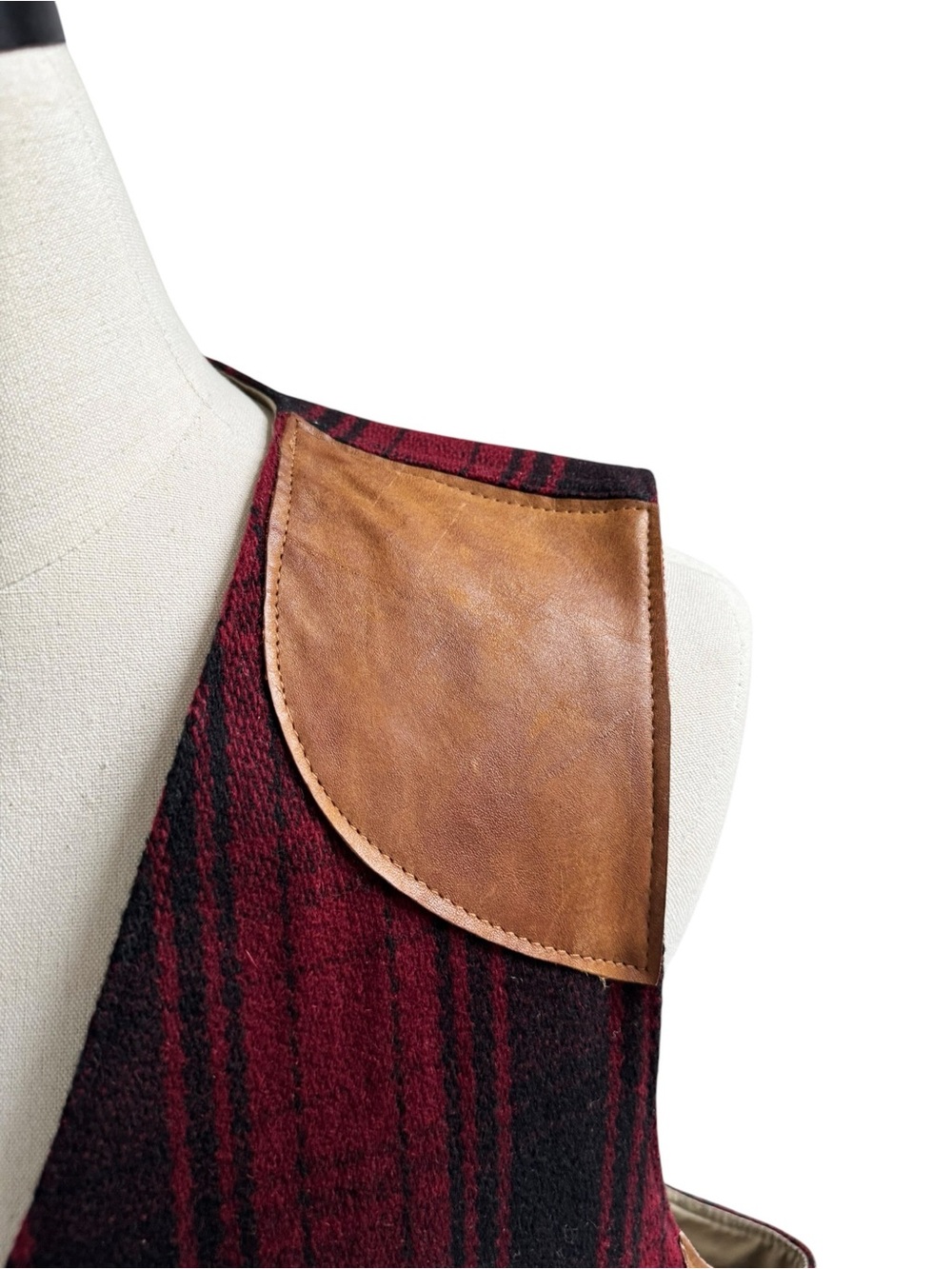 Vintage Polo Ralph Lauren Sportsman Vest Wool Plaid | LARGE NWT - Picture 3 of 14